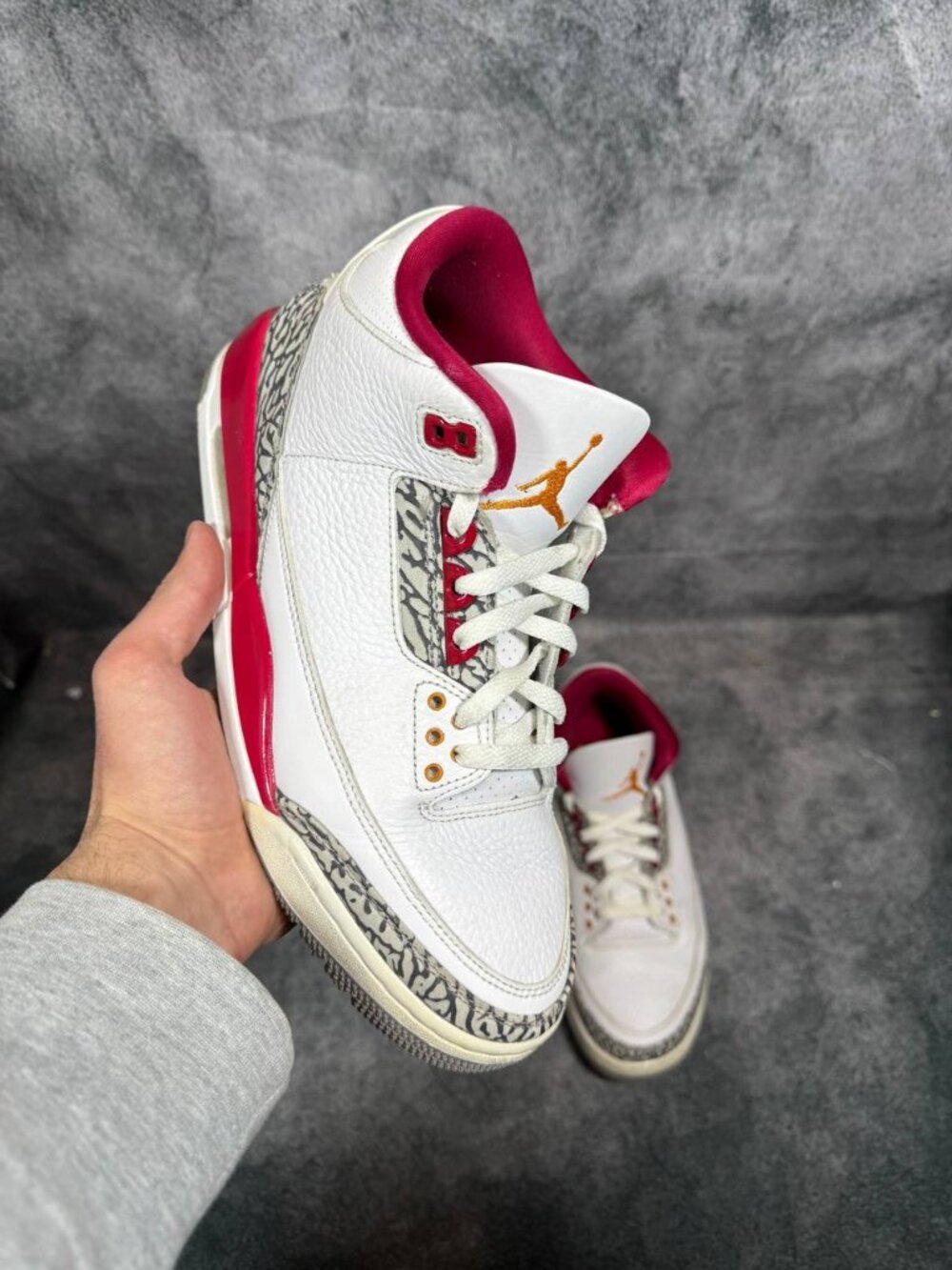 Size 10 | Jordan 3 Cardinal Red No Box | Pre-Owned